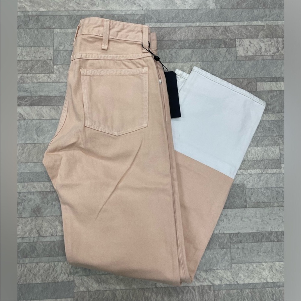 NWT Rag & Bone High Waisted Straight Jeans In Rose Pink Size 25 Retail $225 - Picture 4 of 5